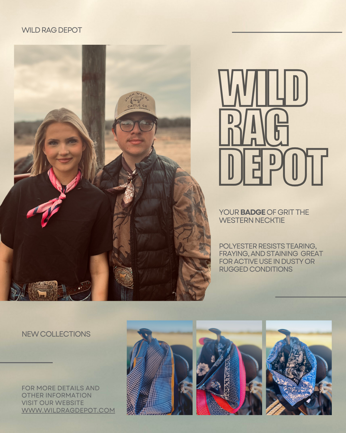 Wild Rags - “The Wild Rag that Works as Hard as You Do.”